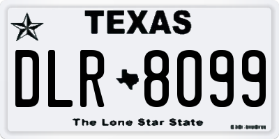 TX license plate DLR8099
