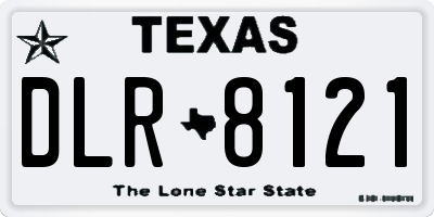 TX license plate DLR8121
