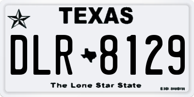 TX license plate DLR8129