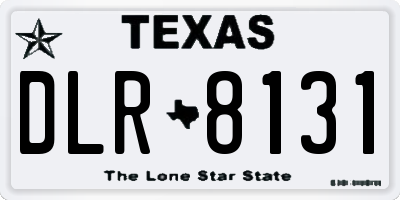TX license plate DLR8131
