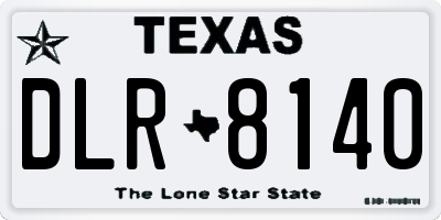 TX license plate DLR8140