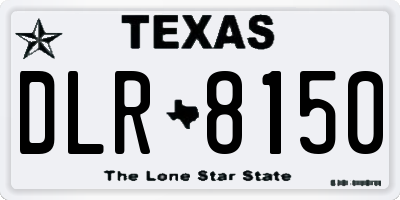 TX license plate DLR8150