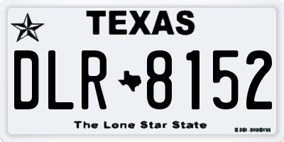 TX license plate DLR8152
