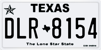TX license plate DLR8154
