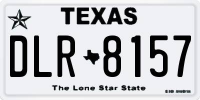 TX license plate DLR8157