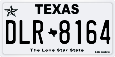 TX license plate DLR8164