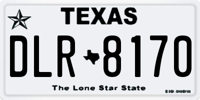 TX license plate DLR8170