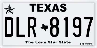TX license plate DLR8197