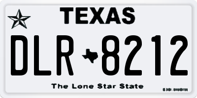 TX license plate DLR8212