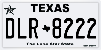 TX license plate DLR8222
