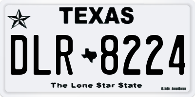 TX license plate DLR8224