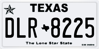 TX license plate DLR8225