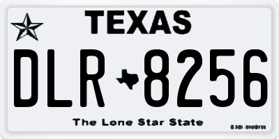 TX license plate DLR8256