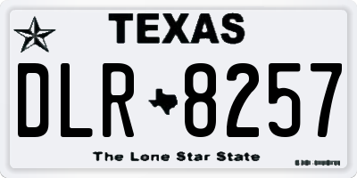 TX license plate DLR8257