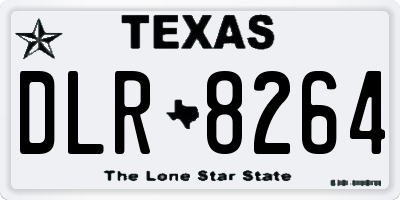 TX license plate DLR8264