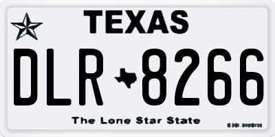 TX license plate DLR8266
