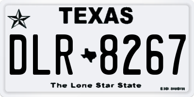 TX license plate DLR8267