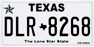 TX license plate DLR8268