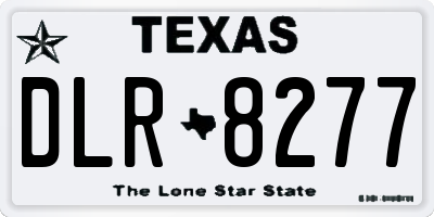 TX license plate DLR8277
