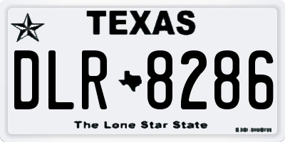 TX license plate DLR8286