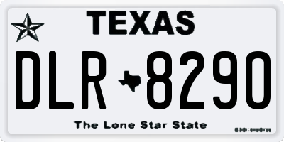 TX license plate DLR8290