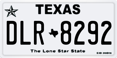 TX license plate DLR8292