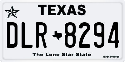 TX license plate DLR8294
