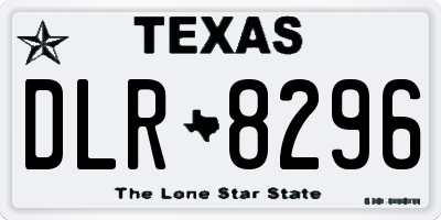 TX license plate DLR8296