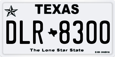 TX license plate DLR8300