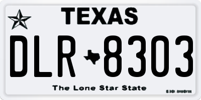 TX license plate DLR8303
