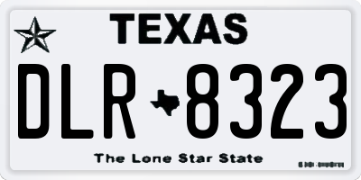 TX license plate DLR8323