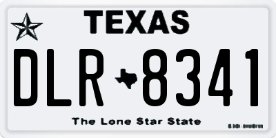 TX license plate DLR8341