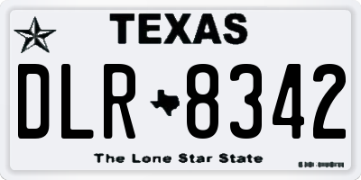 TX license plate DLR8342