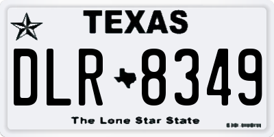 TX license plate DLR8349