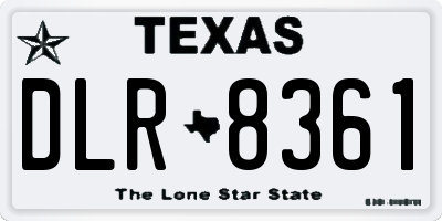 TX license plate DLR8361