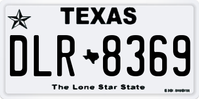 TX license plate DLR8369