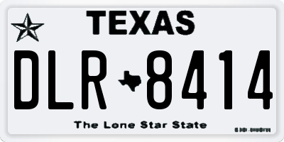 TX license plate DLR8414