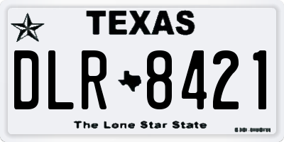 TX license plate DLR8421