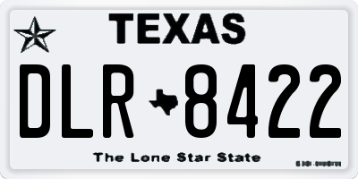 TX license plate DLR8422