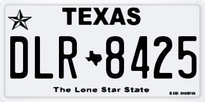 TX license plate DLR8425