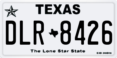 TX license plate DLR8426