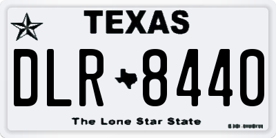 TX license plate DLR8440