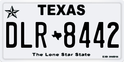 TX license plate DLR8442