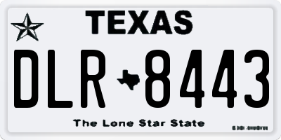 TX license plate DLR8443