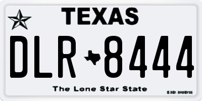 TX license plate DLR8444