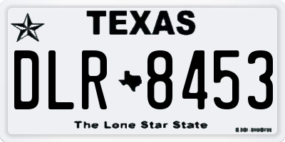 TX license plate DLR8453