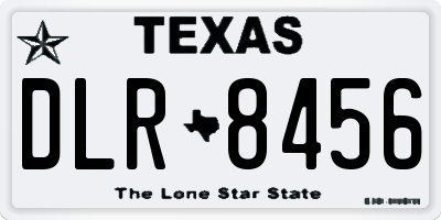 TX license plate DLR8456