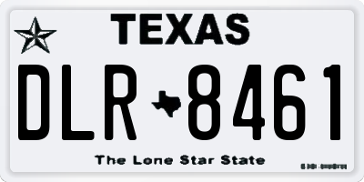 TX license plate DLR8461