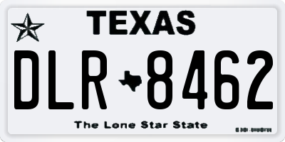 TX license plate DLR8462