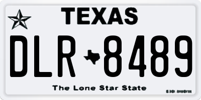 TX license plate DLR8489